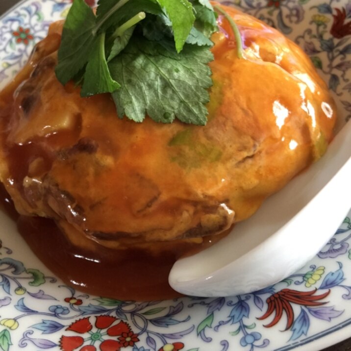 ★玉子のあんかけ丼◯天津飯風